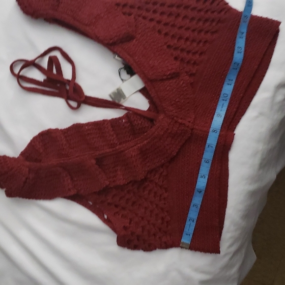 BCBGMAXAZRIA BRA TOP CROCHET.Sz: L - Picture 2 of 7